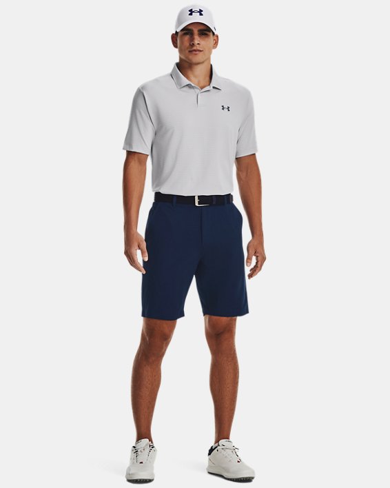 เสื้อโปโล UA Performance 3.0 Stripe สำหรับผู้ชาย in Gray image number 2